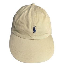 Polo by Ralph Lauren small pony khaki and blue pony adjustable size L cap